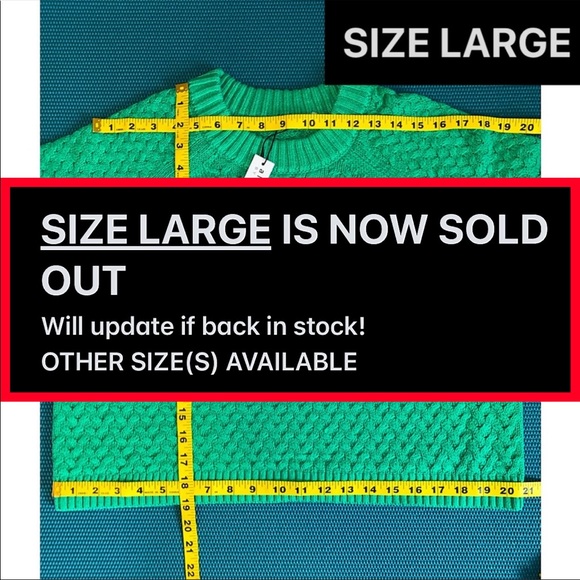 Alice + Olivia Leta Textured & Woven Pullover Mint Kelly Green Sweater - Picture 11 of 16